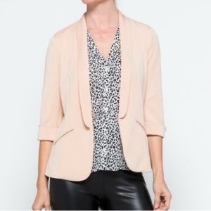 Scuba Modal Stretch Blazer Skies are Blue pale pink L